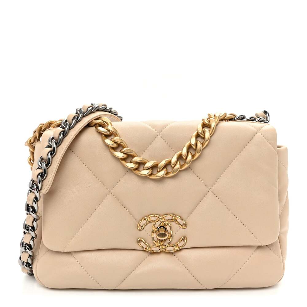 Lambskin Quilted Medium Chanel 19 Flap #333303C46B